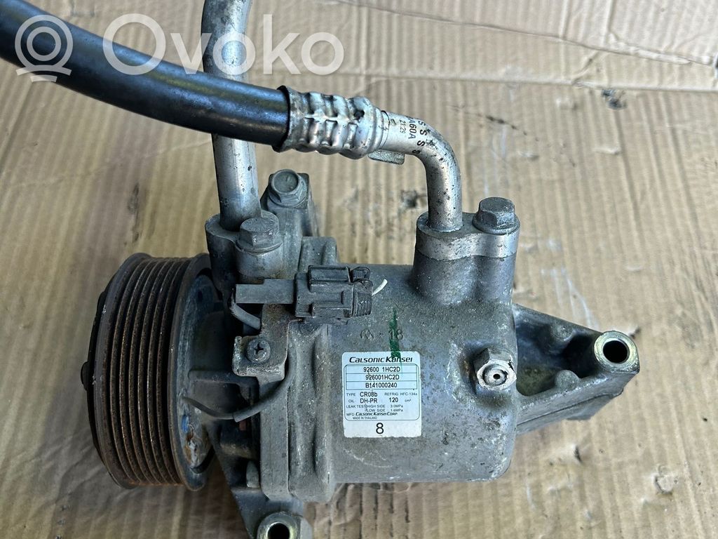 Nissan Juke I F15 Compressore aria condizionata (A/C) (pompa) 