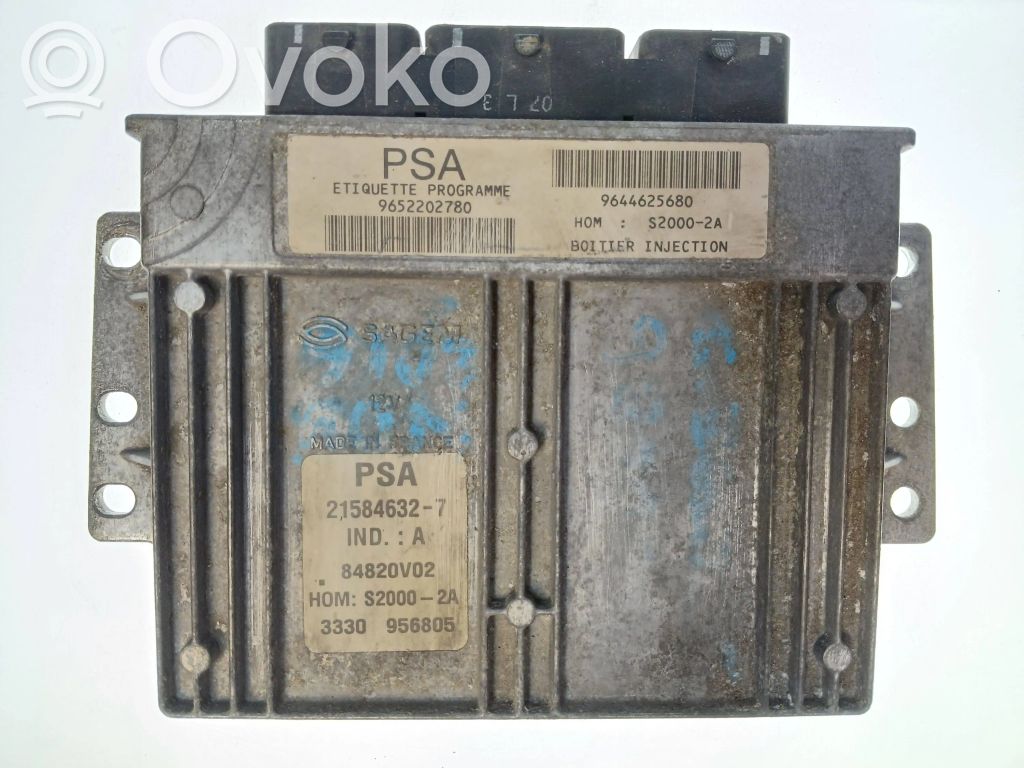 Peugeot 206 Engine control unit/module 