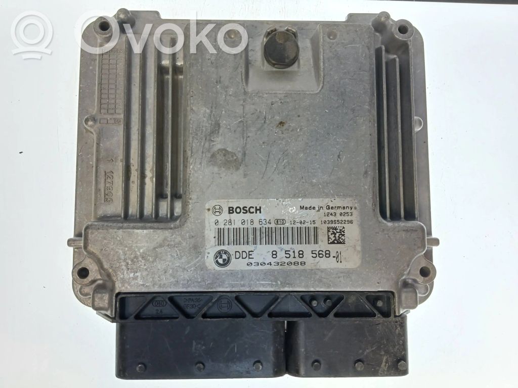 BMW 3 F30 F35 F31 Moottorin ohjainlaite/moduuli 