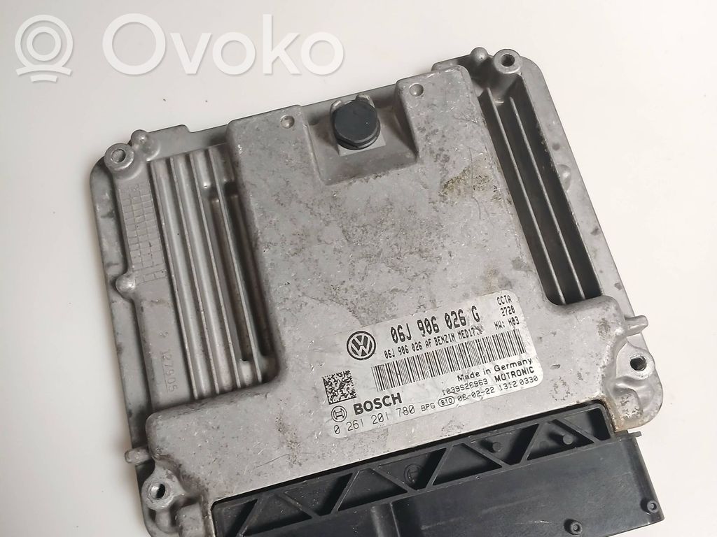 Engine control unit/module   06J906026G,06J906026AF,0261201780