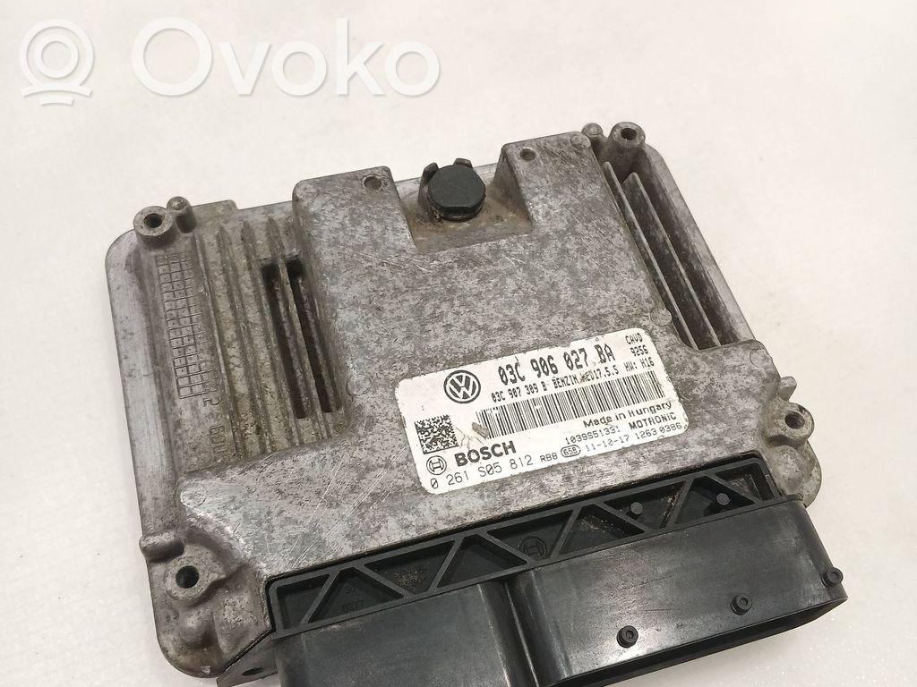 Engine control unit/module   03C906027BA,03C907309B,0261S05812