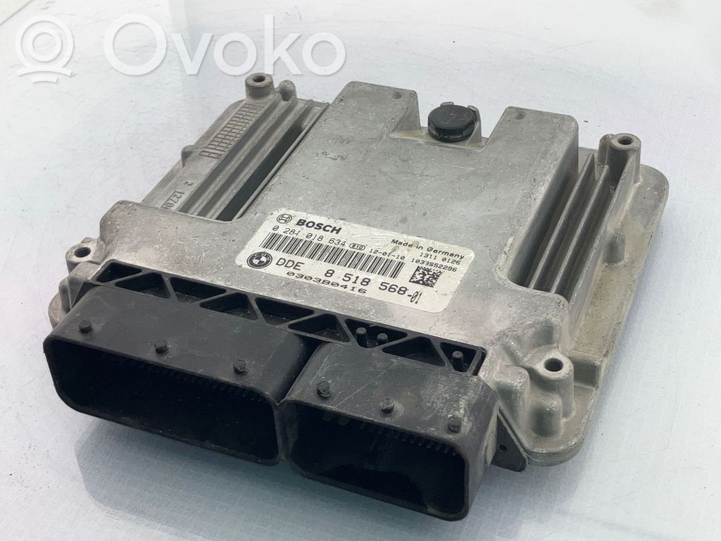 BMW 3 F30 F35 F31 Moottorin ohjainlaite/moduuli 