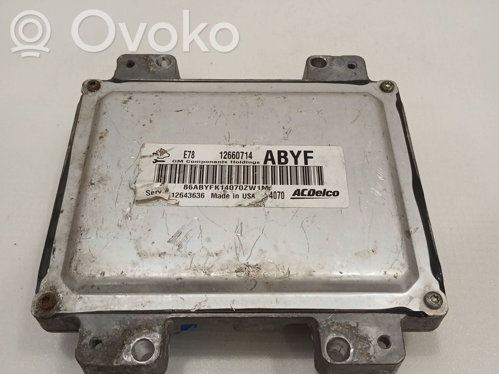 Engine control unit/module   12660714,12643636