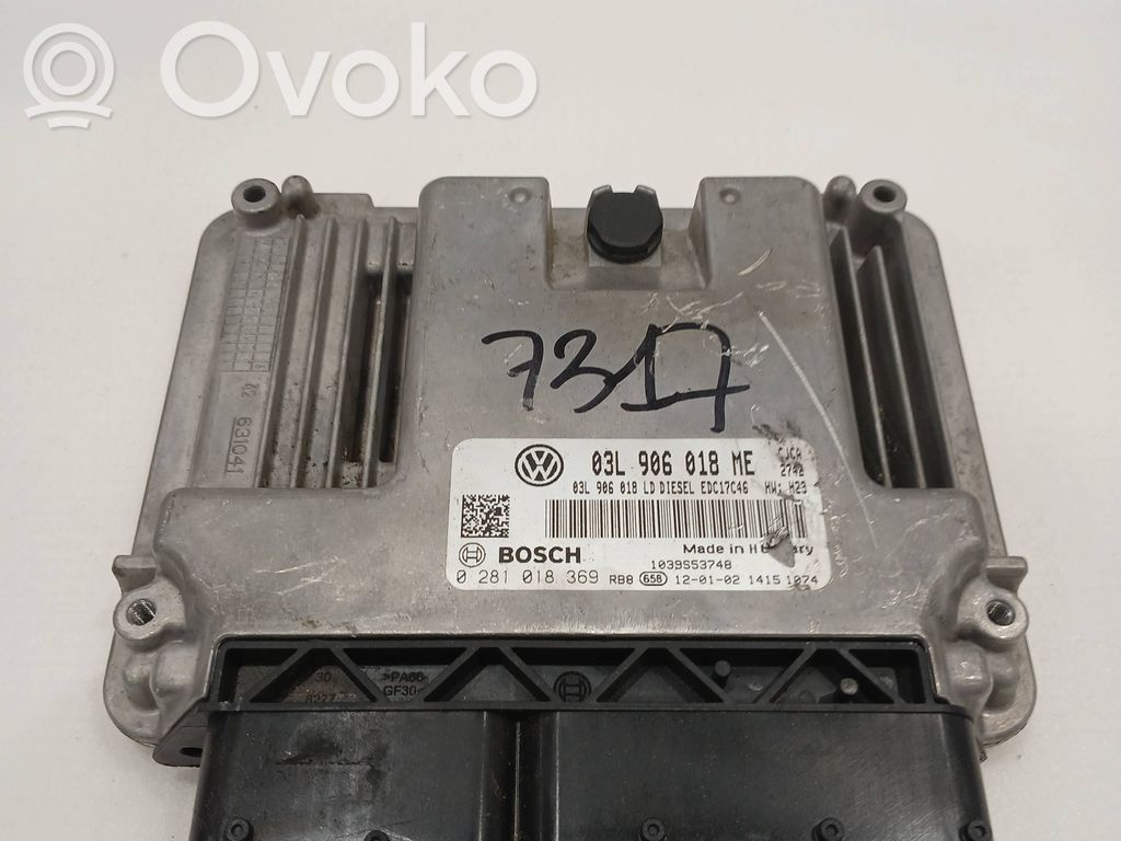 Engine control unit/module   03L906018ME,0281018369,03L906018LD