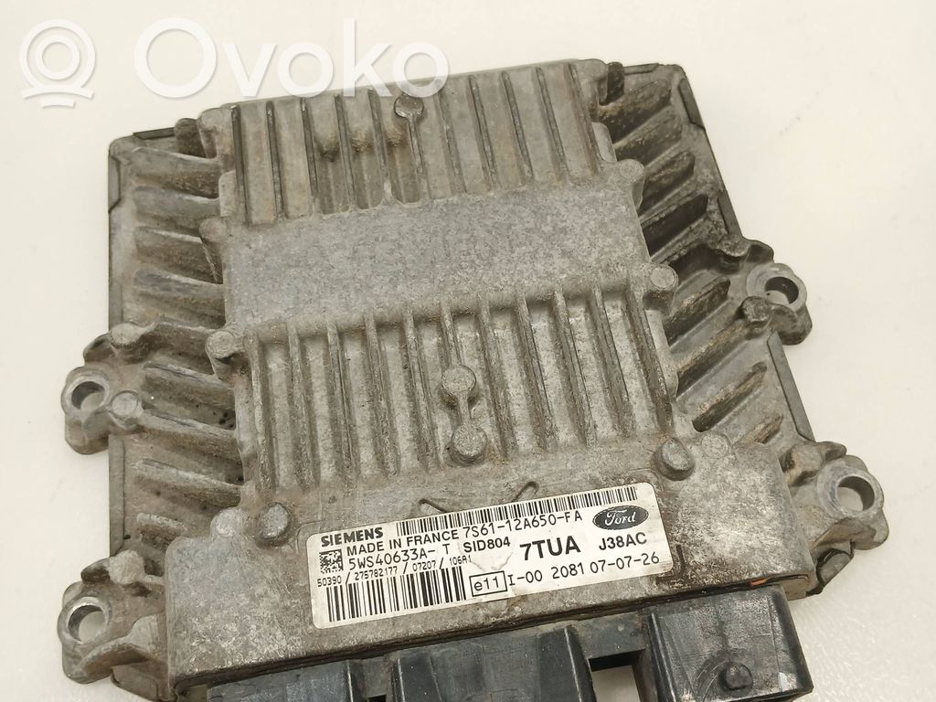 Engine control unit/module   7S6112A650FA,2081070726,5WS40633AT