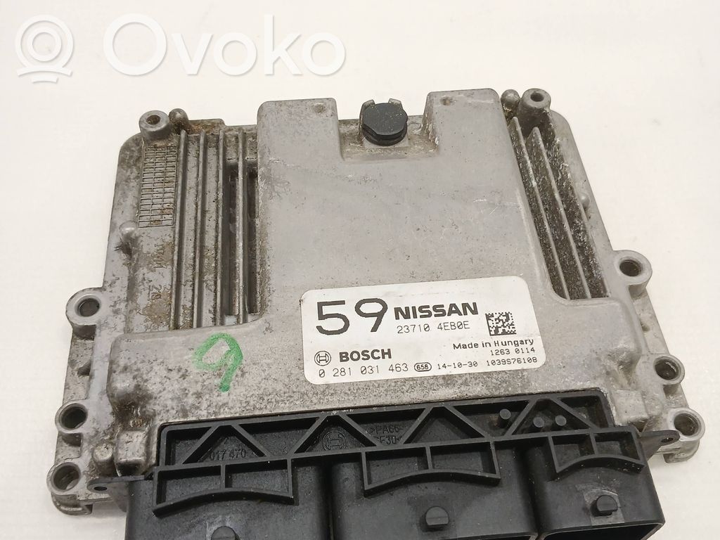 Engine control unit/module   237104EB0E,0281031463