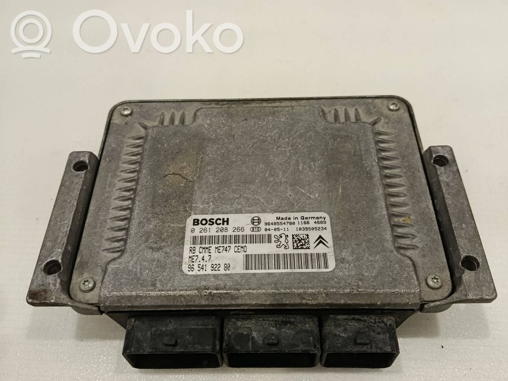 Engine control unit/module   9654192280,9648554780,0261208266