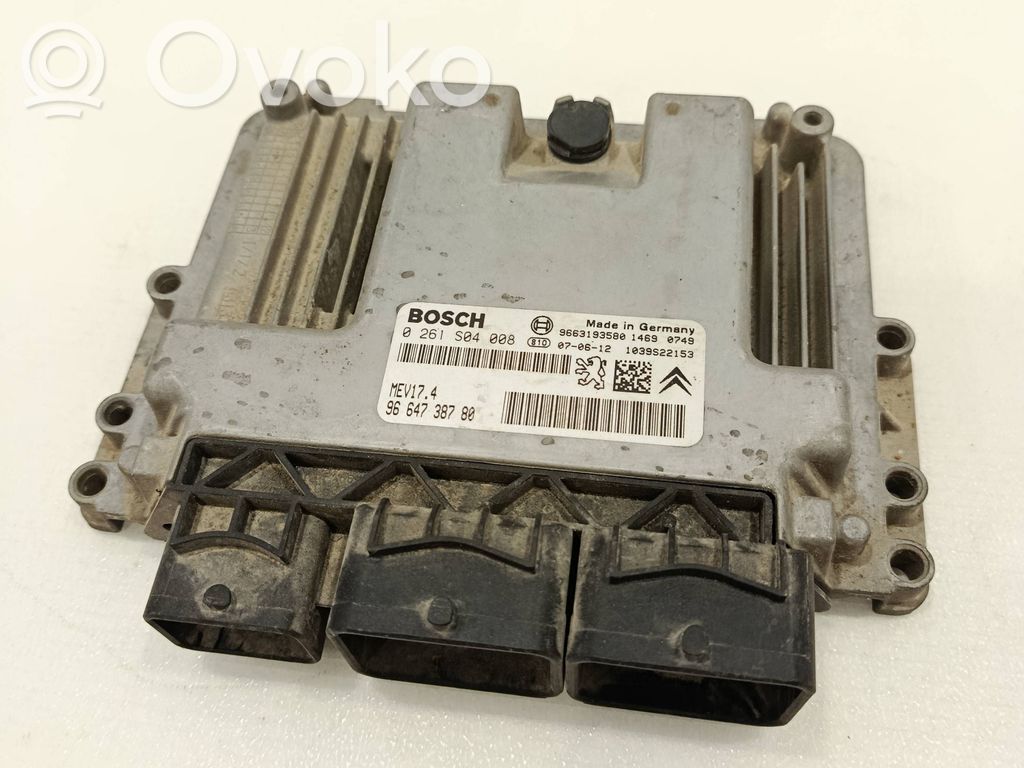 Peugeot 207 Engine control unit/module 