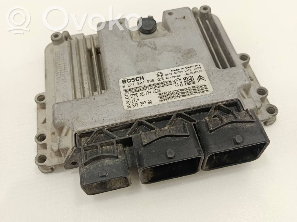 Engine control unit/module   9664738780,9663193580,0261S04008