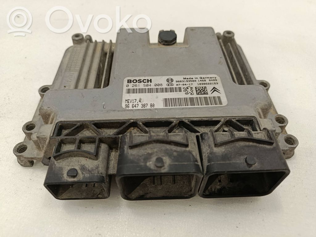 Peugeot 207 Engine control unit/module 