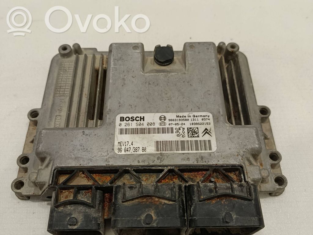 Peugeot 207 Engine control unit/module 