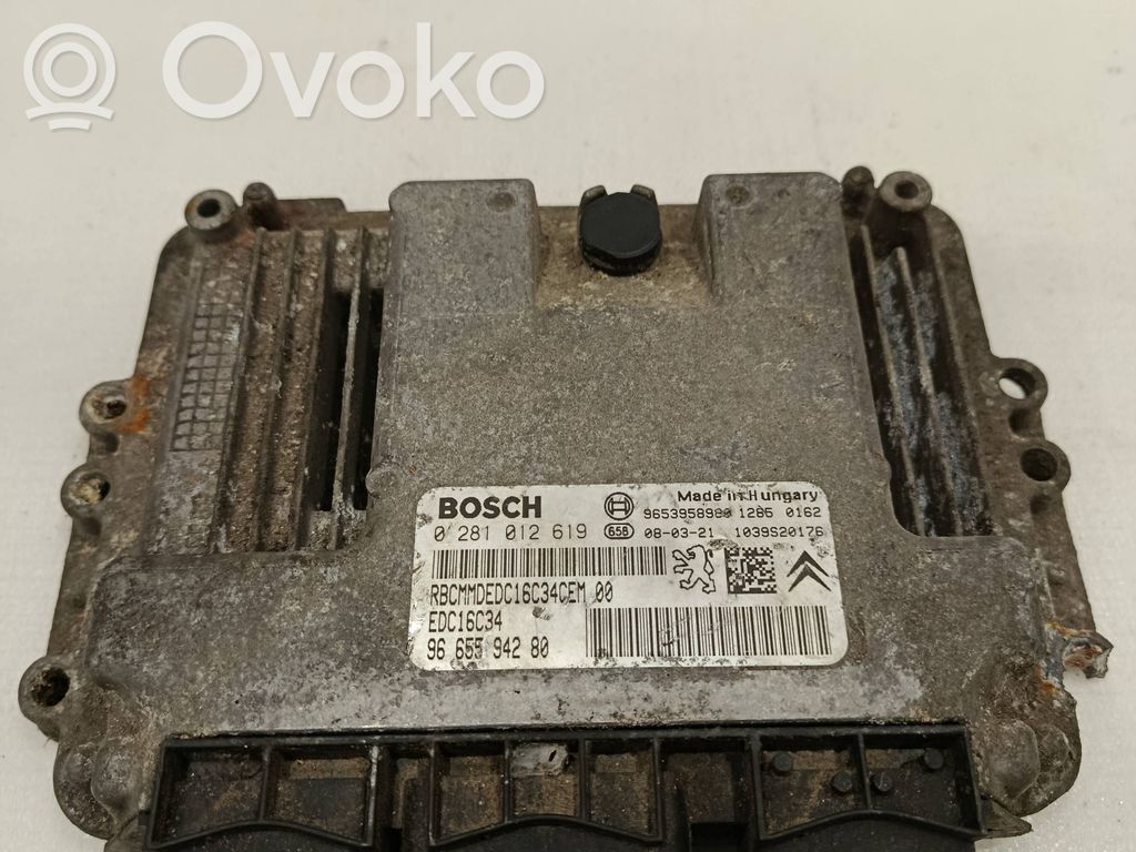 Peugeot 307 Engine control unit/module 