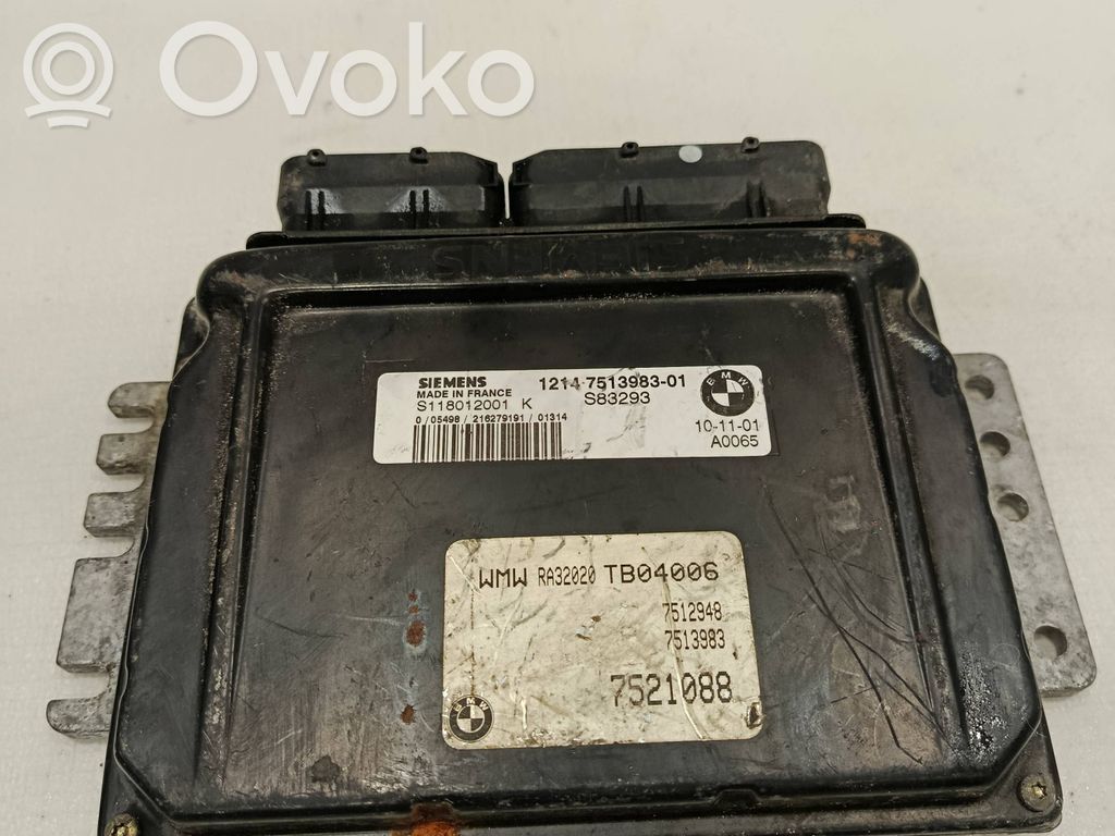 Engine control unit/module   S118012001,7513983,7521088