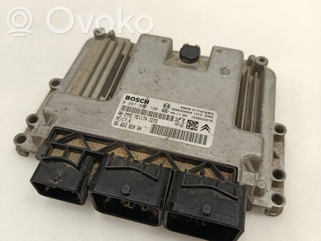 Peugeot 207 Engine control unit/module 