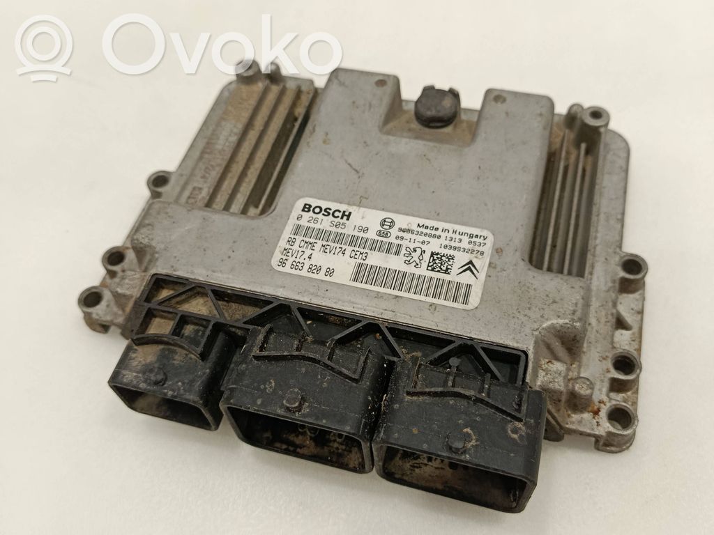 Peugeot 207 Engine control unit/module 