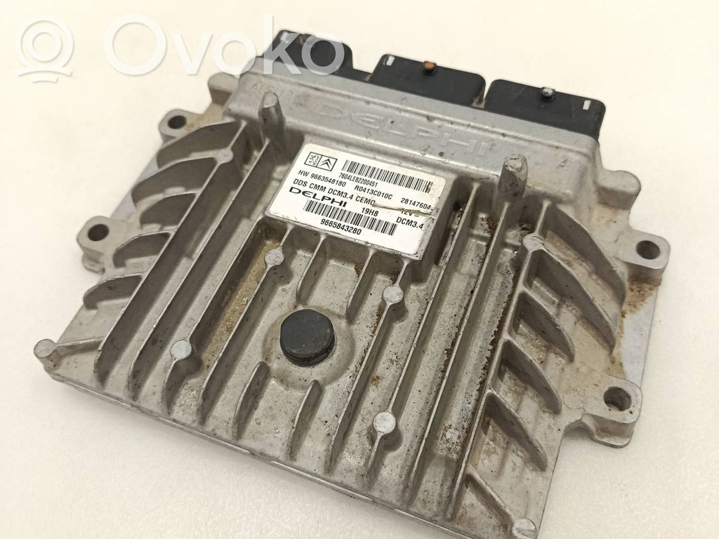 Engine control unit/module   9665843280,9663548180,R0413C010C