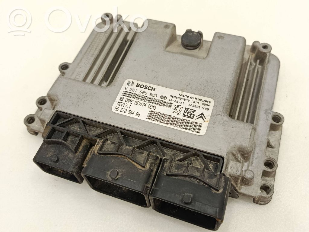 Peugeot 207 CC Engine control unit/module 