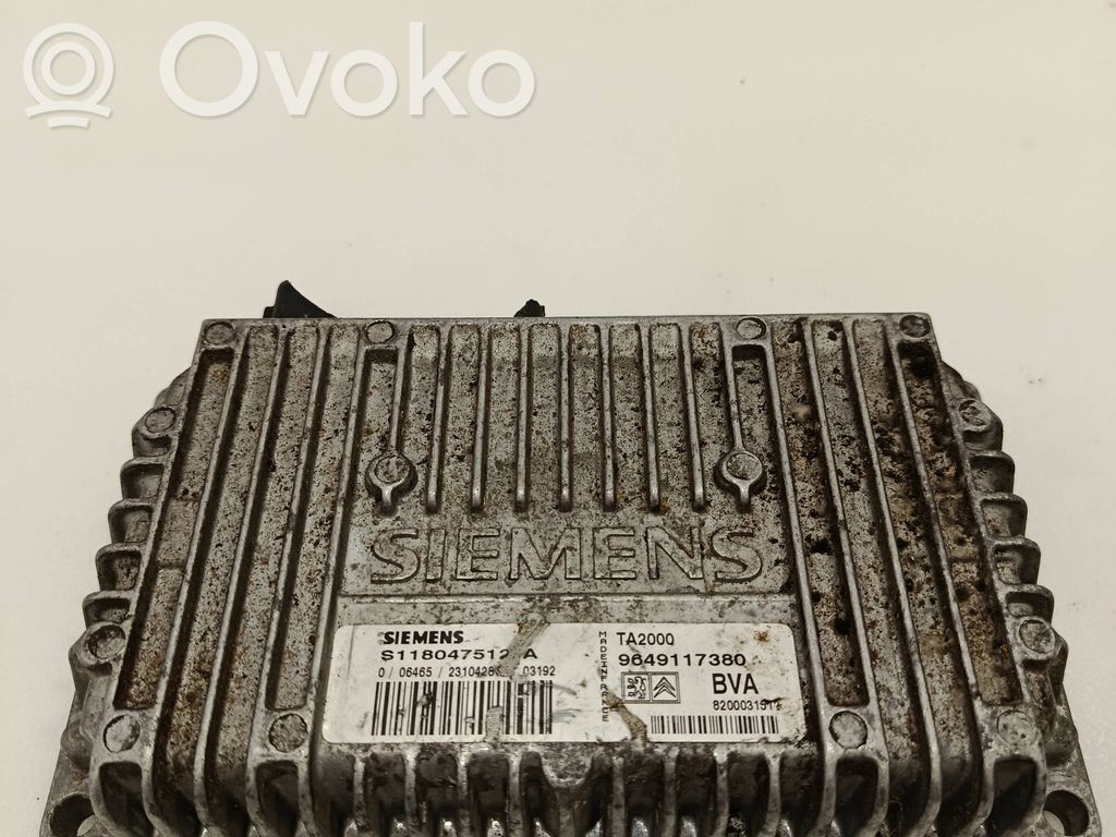 Peugeot 206 CC Engine control unit/module 