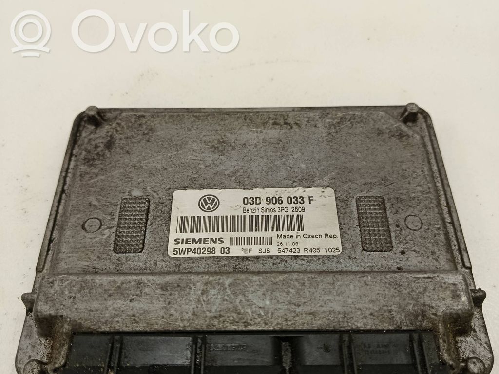Engine control unit/module   03D906033F,3PG2509,5WP4029803