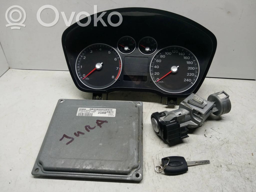 Ford Focus Komputer / Sterownik ECU i komplet kluczy 