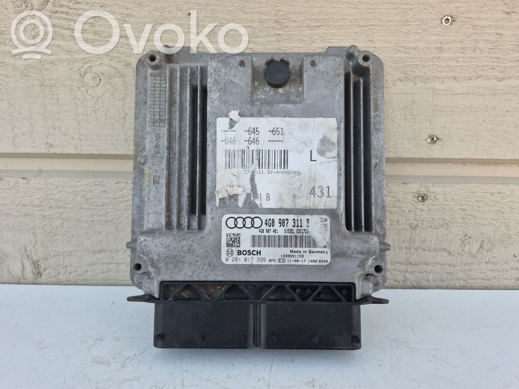 Audi A6 S6 C7 4G Engine control unit/module 