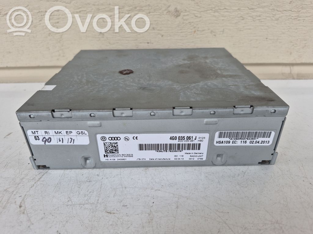 Audi A6 C7 Radio/CD/DVD/GPS head unit 