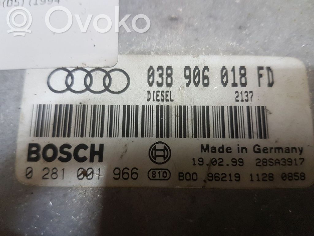 Engine control unit/module   038906018FD,0281001966