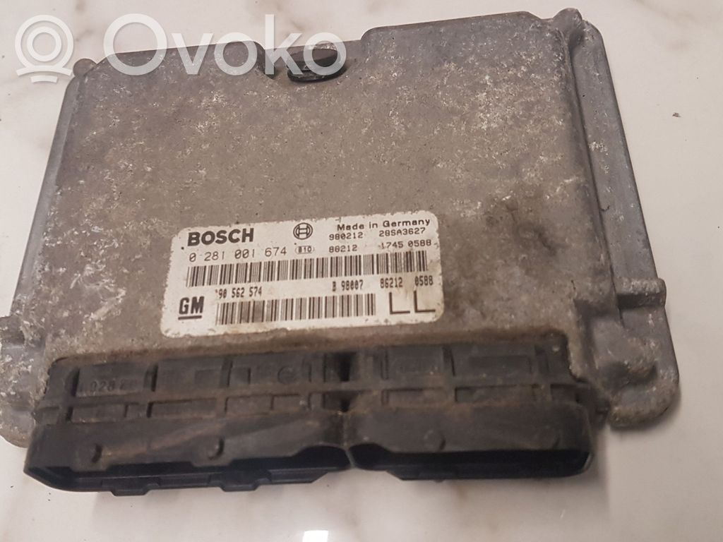 Engine control unit/module   0281001674,90562574,28SA3627,980212