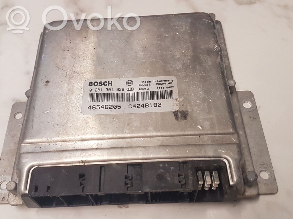 Engine control unit/module   0281001928,46546205,28SA4146,C424B182