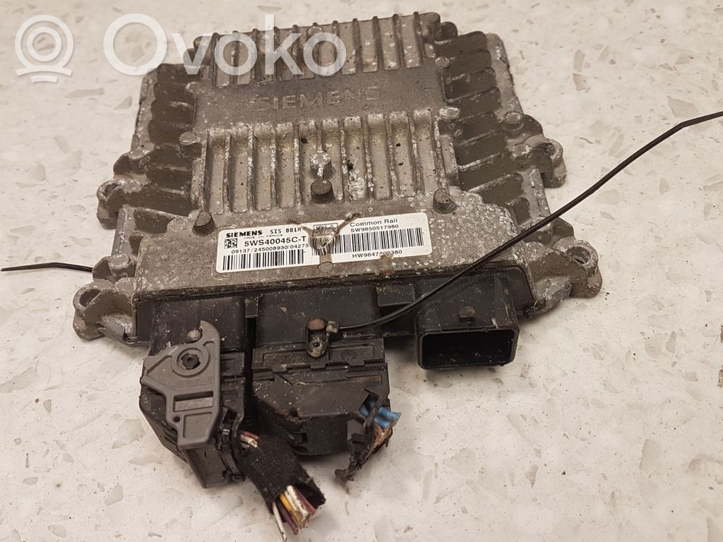 Peugeot 307 Engine control unit/module 