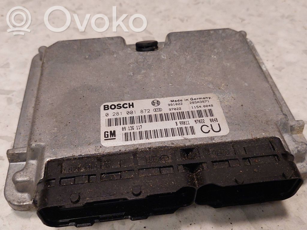Opel Vectra B Engine control unit/module 