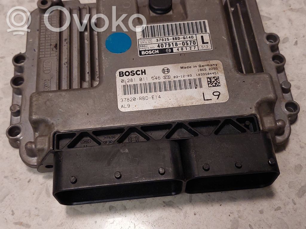 Honda Accord Engine control unit/module 