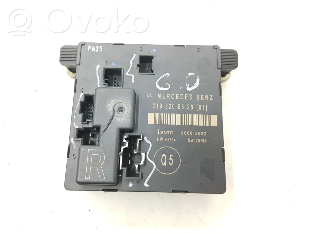 Unité de commande module de porte   2198200326