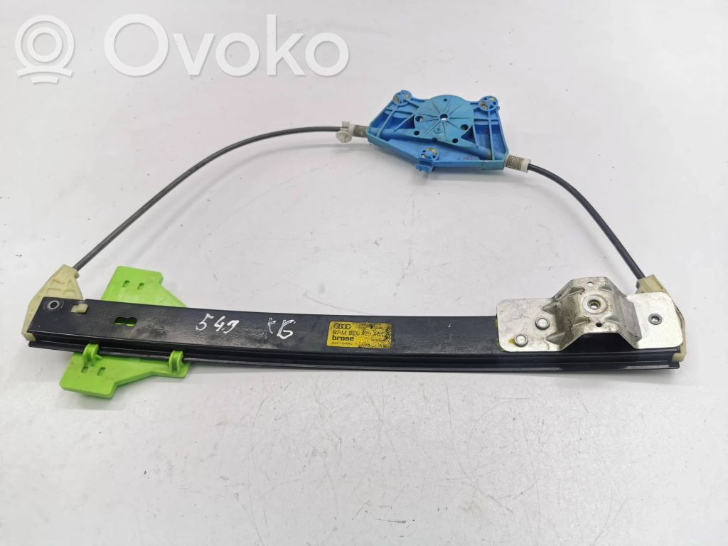 Audi A4 S4 B6 8E 8H Mechanizm podnoszenia szyby tylnej bez silnika 