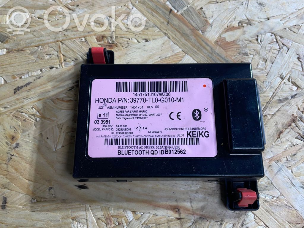 Bluetooth control unit module   39770TL0G010M1,1451751