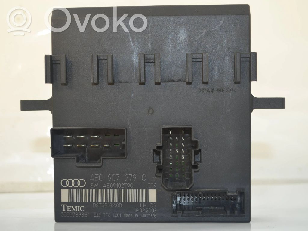 Audi A8 S8 D3 4E Komforto modulis 