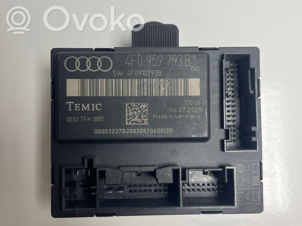 Unité de commande module de porte   4F0959793B,4F0959793