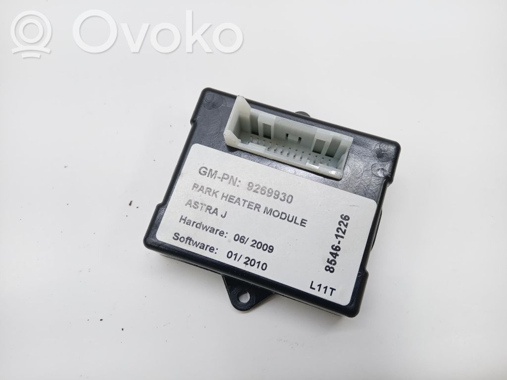 Opel Astra J Auxiliary pre-heater (Webasto) 