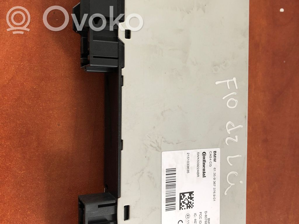 BMW 5 F10 F11 Centralina/modulo CAS 