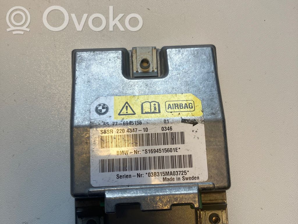 Airbag control unit/module   6945156,03B315MA03725,S1694515601E