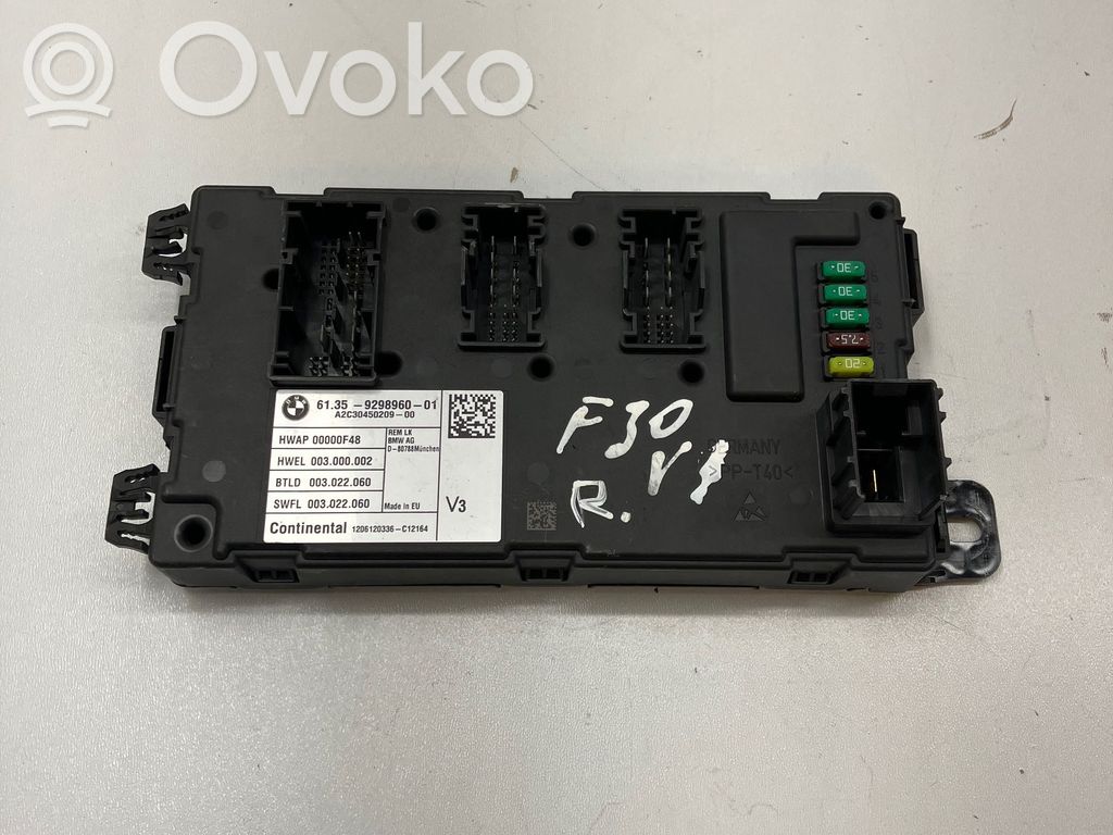 BMW 3 F30 F35 F31 Modulo di controllo del corpo centrale 