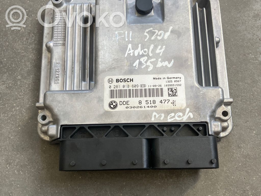 BMW 5 F10 F11 Sterownik / Moduł ECU 