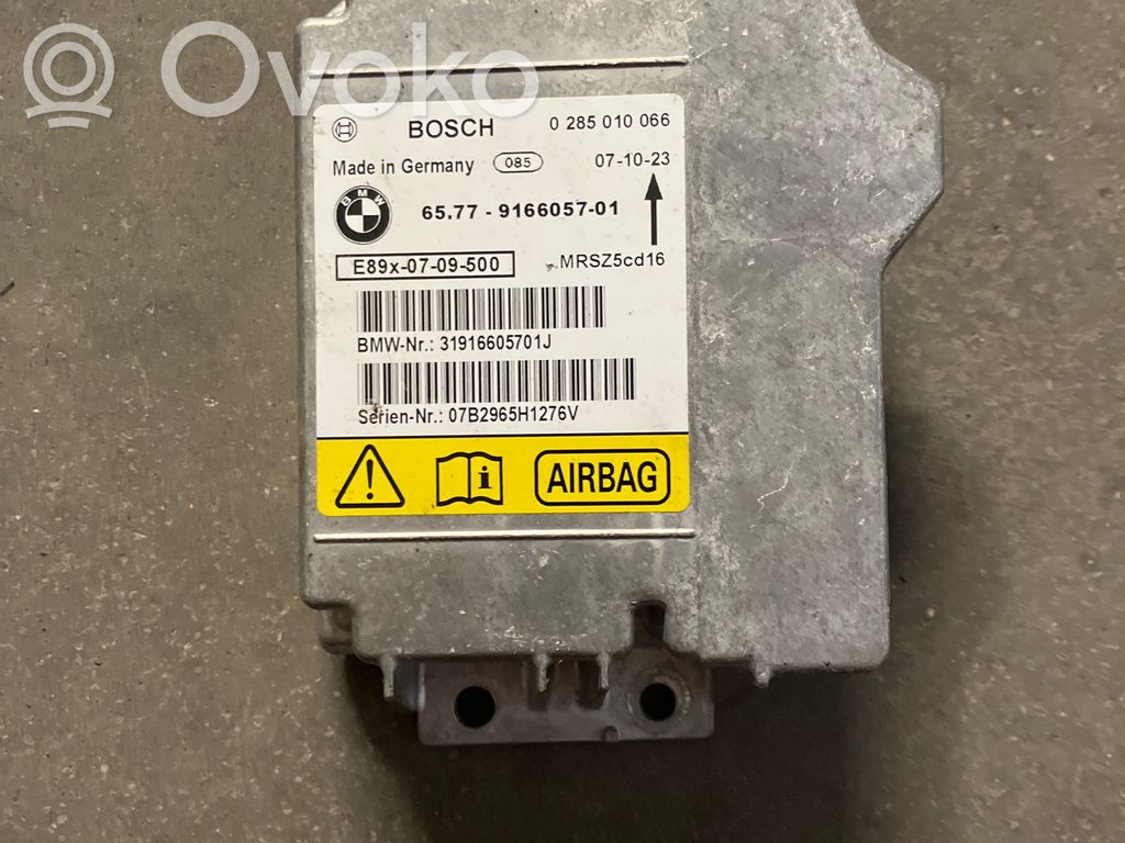 Module de contrôle airbag   9166057,0285010066,MRSZ50016
