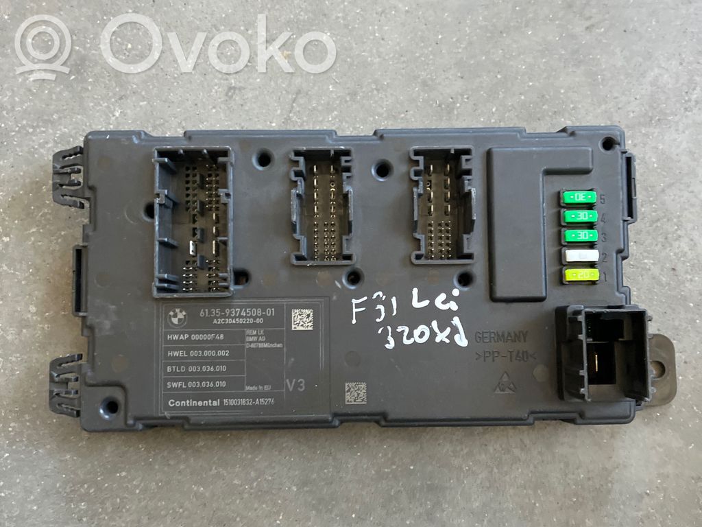 BMW 3 F30 F35 F31 Modul confort 