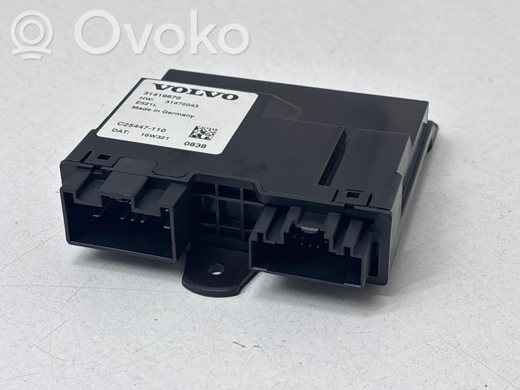 Unité de commande / module de hayon   31419670,31472043,C25447110