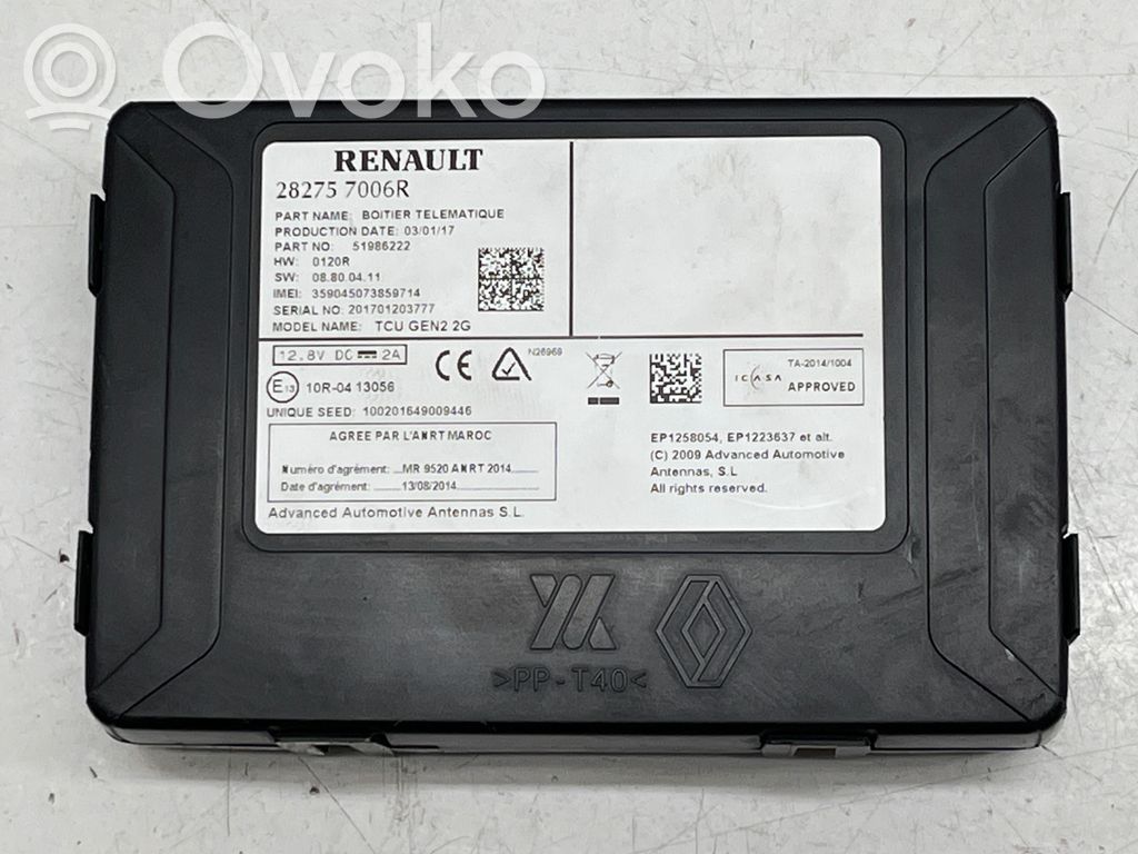 Renault Megane IV Unidad de control/módulo del navegador GPS 