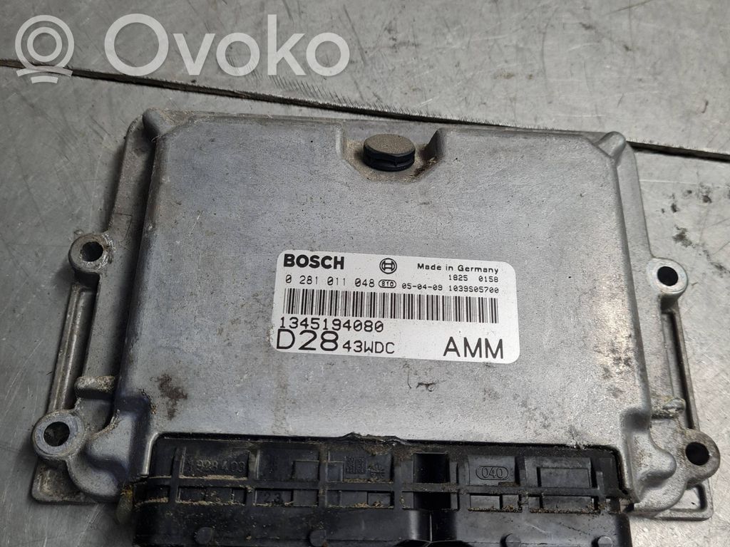 Engine control unit/module   1345194080,1039S05700,0281011048