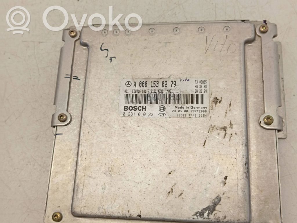 Mercedes-Benz Vito Viano W638 Galios (ECU) modulis 