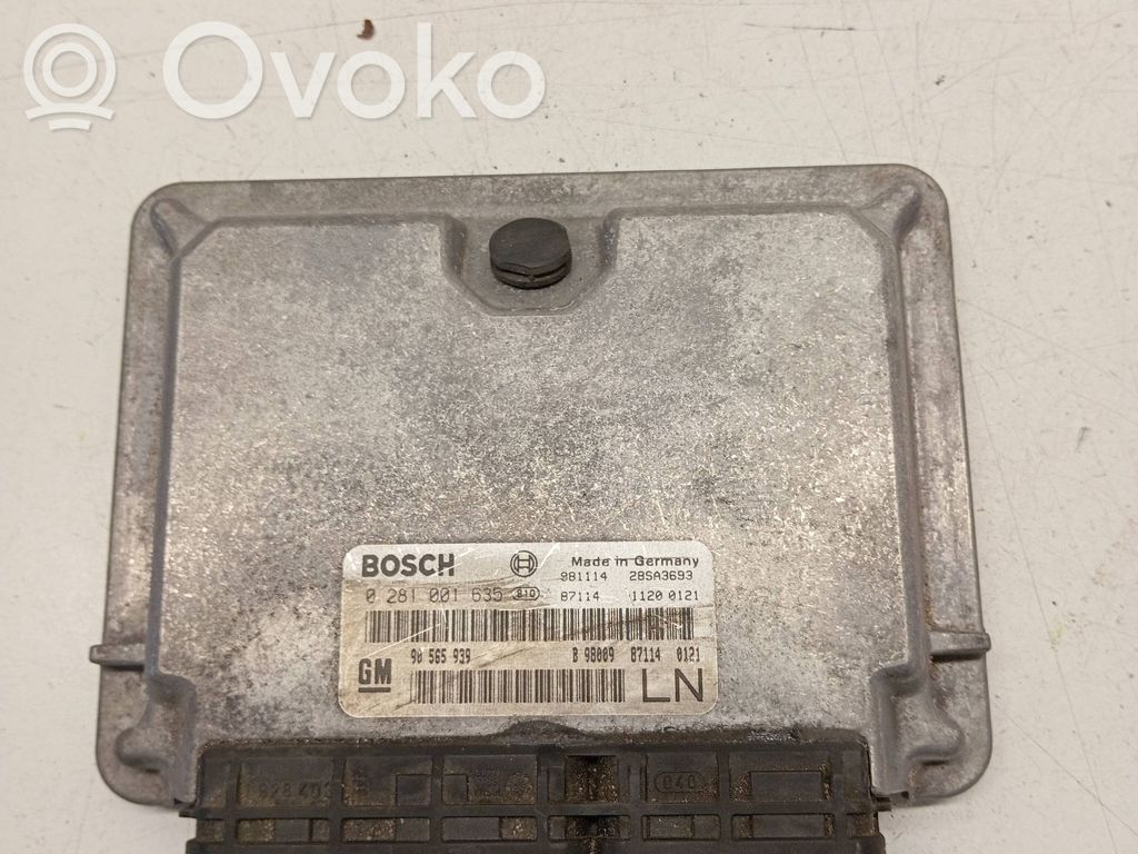 Engine control unit/module   90565939,28SA3693,0281001635