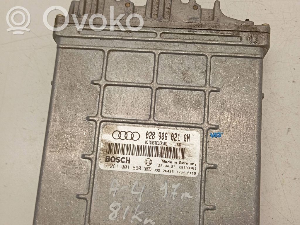 Engine control unit/module   028906021GN,28SA3361,0281001660